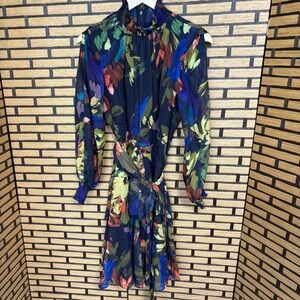 Alex Marie‎ Blue Floral Dress Size 6